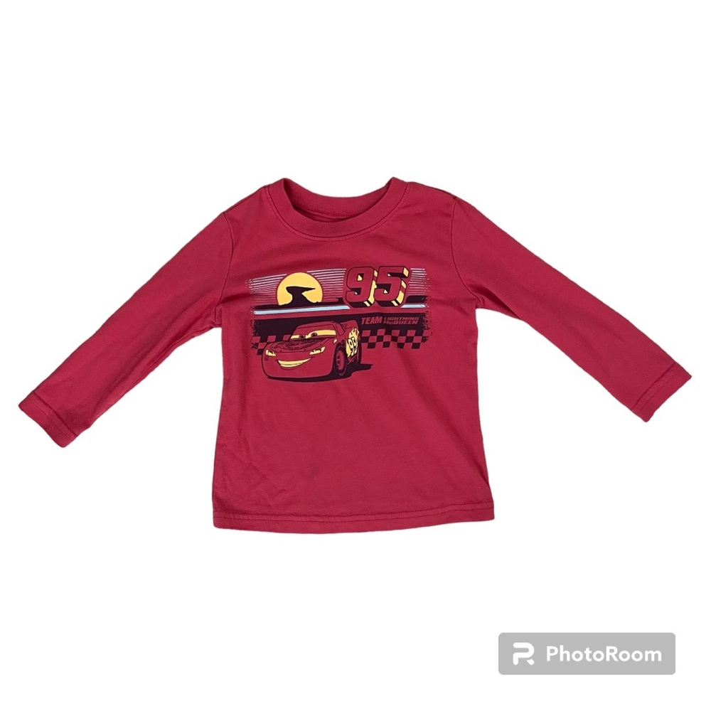Disney’s Jumping beans Lightning McQueen long sleeve t-shirt, red 18M